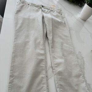 Brand  new Talbots off white corduroy Ladies jeans with labels